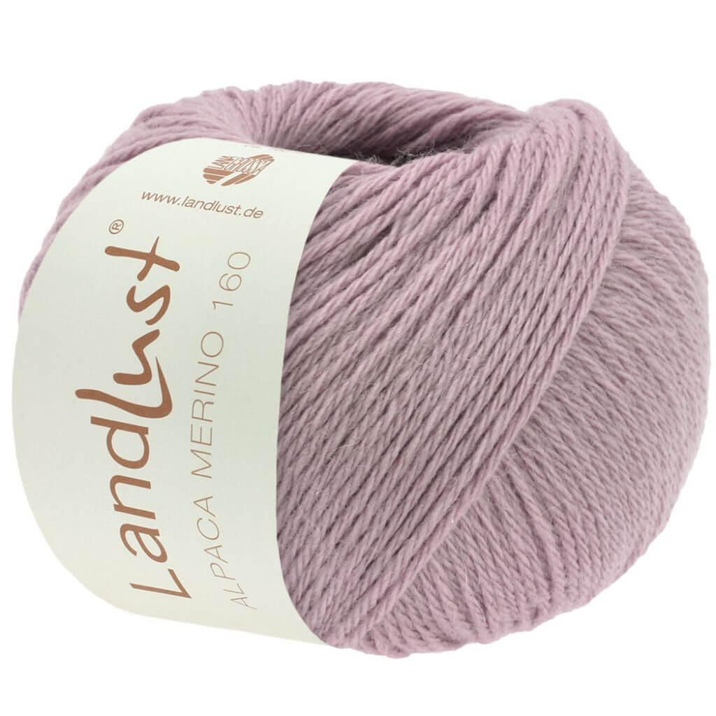 Lana Grossa Landlust Alpaka Merino 160 50 g 429 - Malve Lieblingsgarn