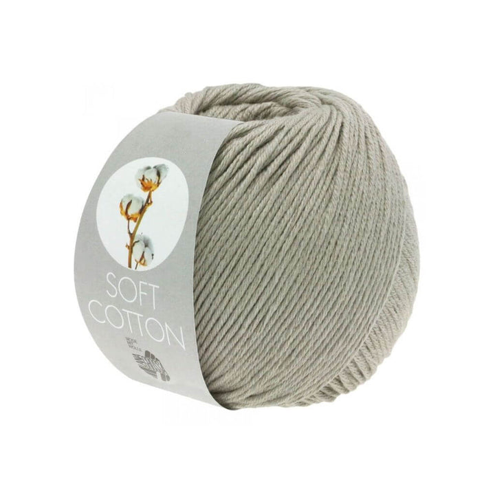 Lana Grossa Soft Cotton 50 g 4 - Grüngrau Lieblingsgarn