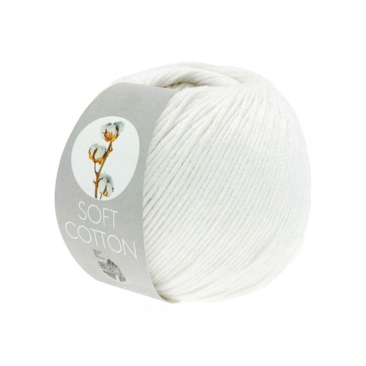 Lana Grossa Soft Cotton 50 g 10 - Weiß Lieblingsgarn