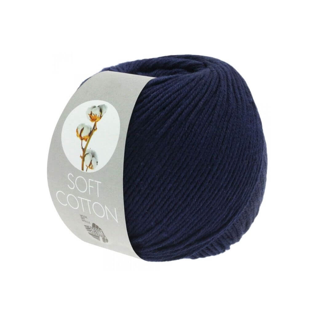 Lana Grossa Soft Cotton 50 g 17 - Nachtblau Lieblingsgarn