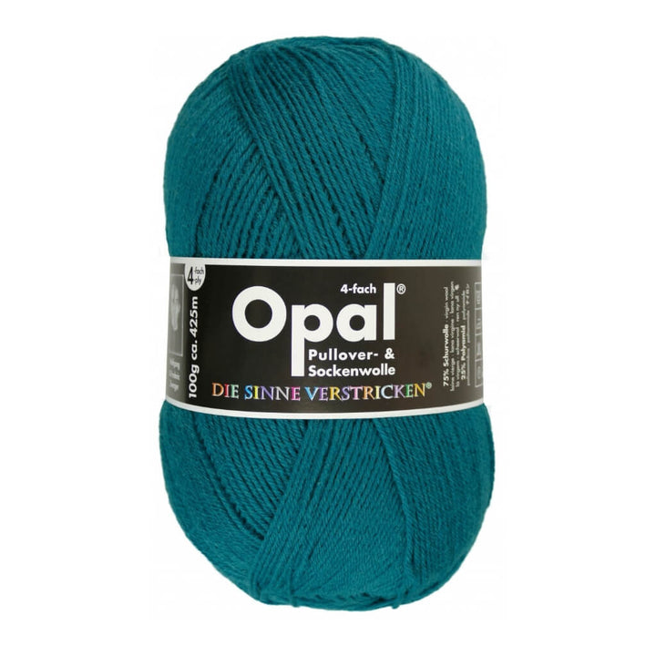 Opal Sockenwolle Uni 4-fach 100g 9934 - Blaugrün Lieblingsgarn