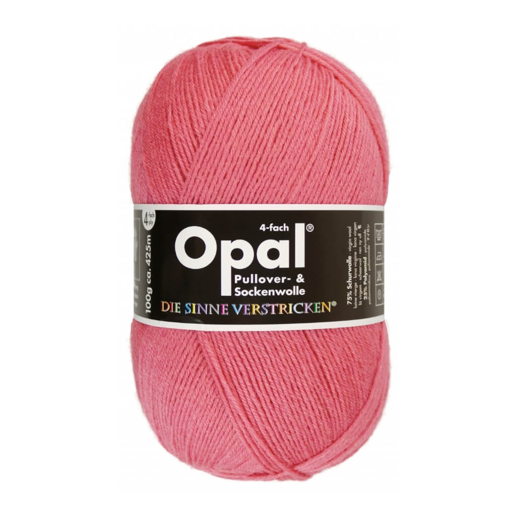 Opal Sockenwolle Uni 4-fach 100g 9940 - Feenrosa Lieblingsgarn