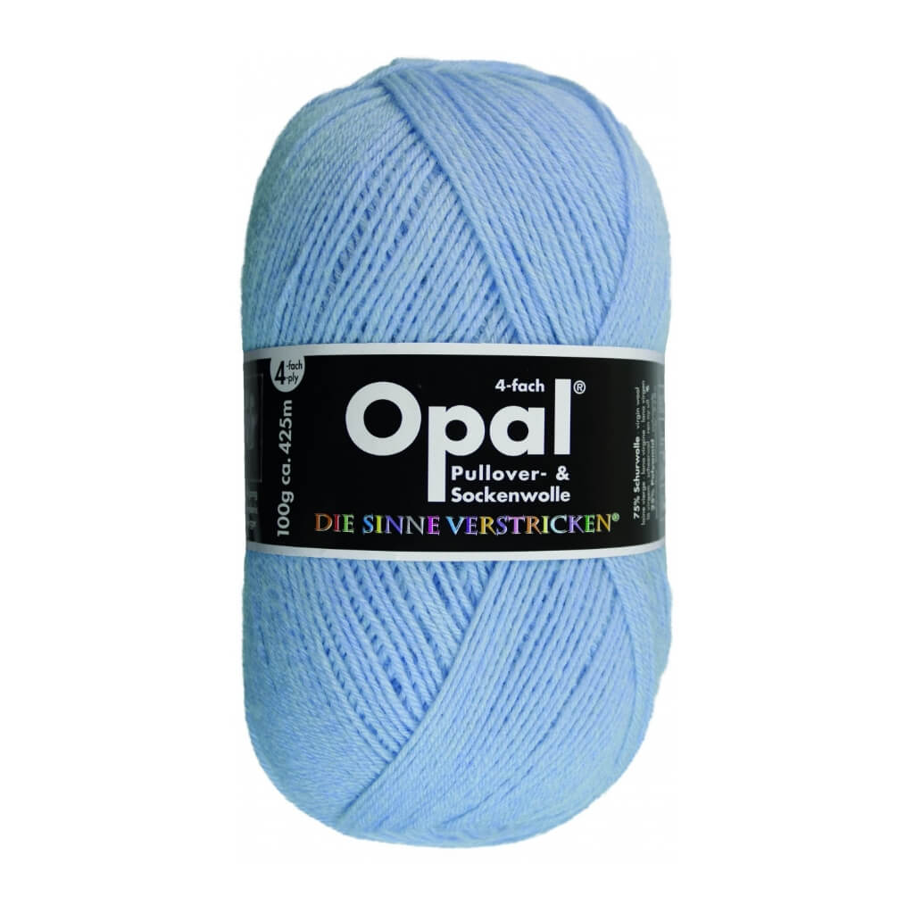 Opal Sockenwolle Uni 4-fach 100g 9932 - Himmelblau Lieblingsgarn