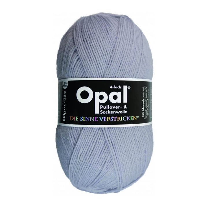 Opal Sockenwolle Uni 4-fach 100g 9937 - Silberblau Lieblingsgarn