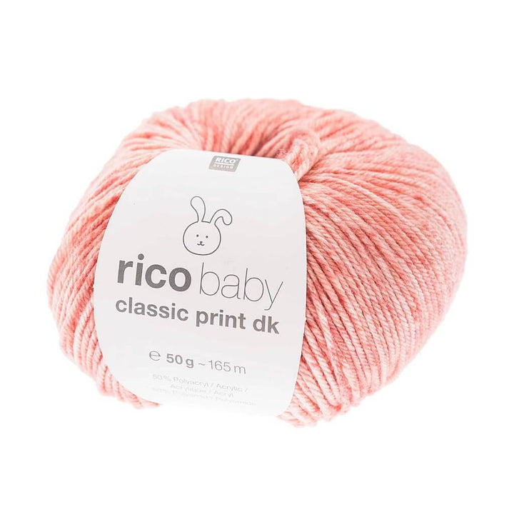 Rico Design Baby Classic Print DK 50 g 005 - Rosa Spray Lieblingsgarn