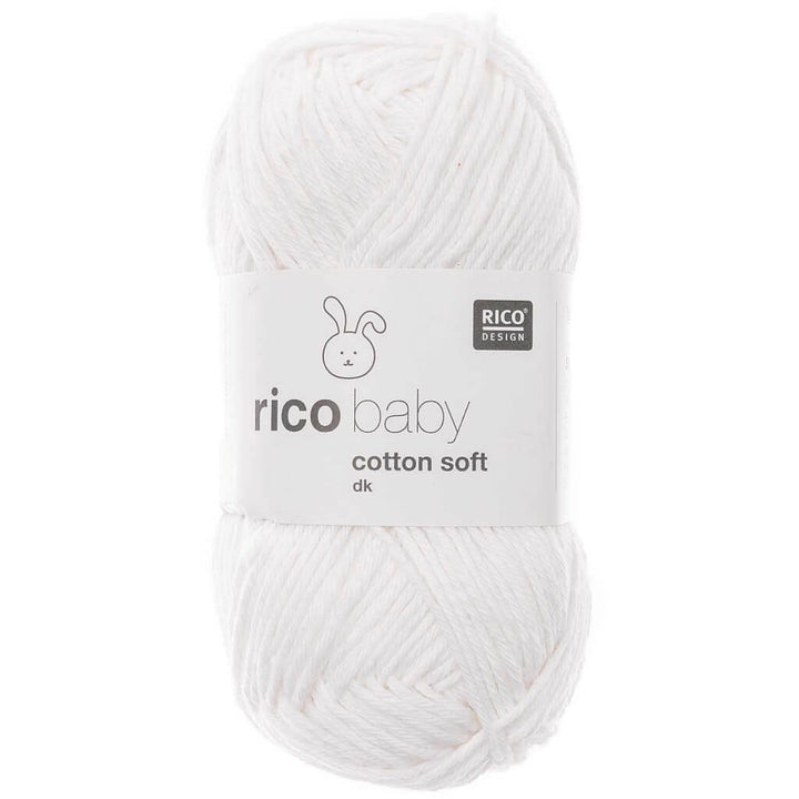 Rico Design Baby Cotton Soft DK 50 g 018 - Schneeweiss Lieblingsgarn