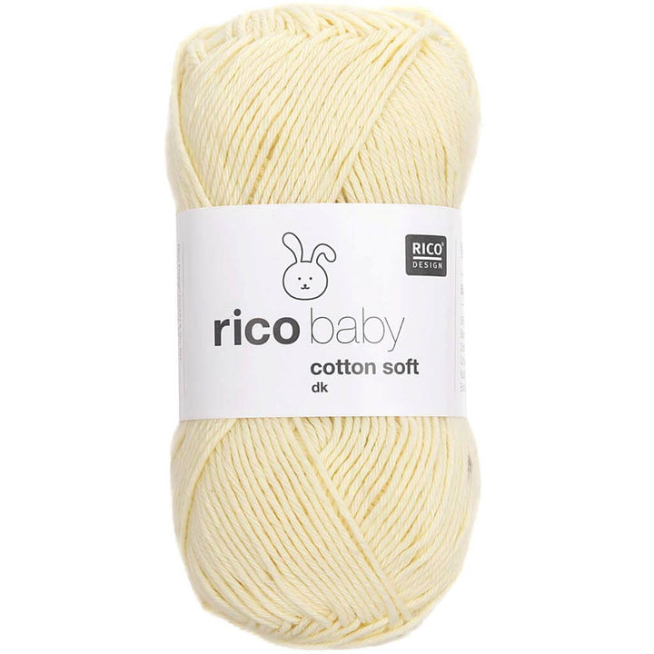 Rico Design Baby Cotton Soft DK 50 g 071 - Pastellgelb Lieblingsgarn