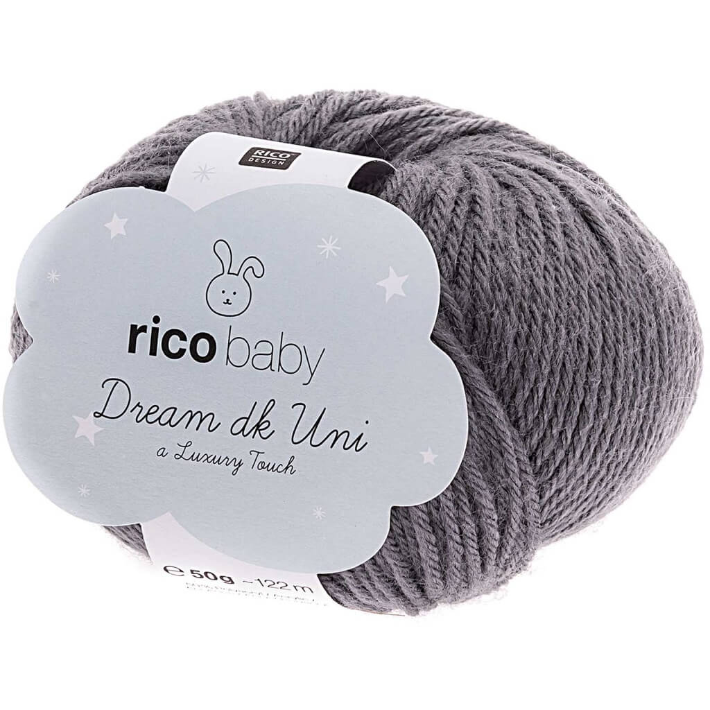 Rico Design Baby Dream Uni DK - 50g 006 - Anthrazit Lieblingsgarn