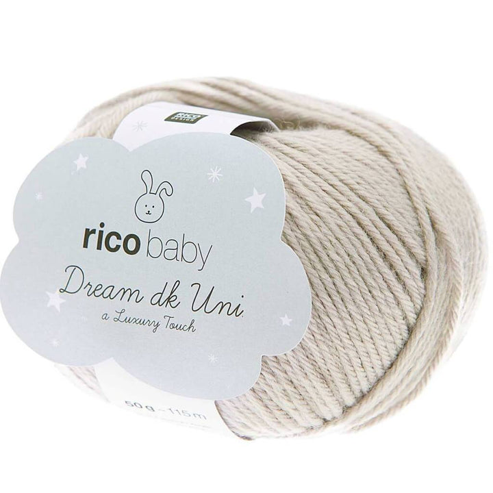 Rico Design Baby Dream Uni DK - 50g 017 - Silbergrau Lieblingsgarn