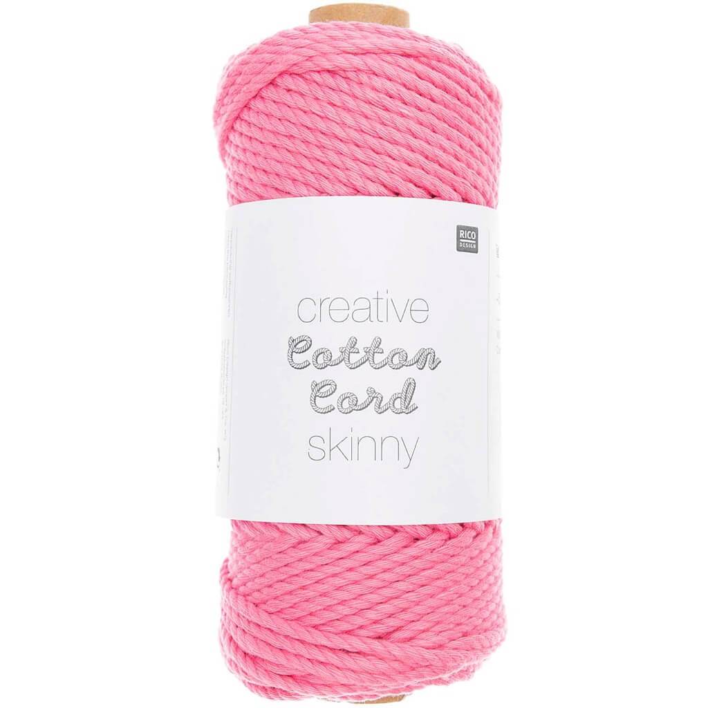 Rico Design Creative Cotton Cord Skinny 3mm x 55m Pink Lieblingsgarn