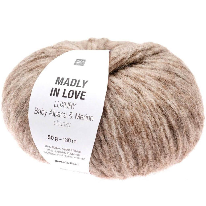 Rico Design Luxury Baby Alpaca & Merino Chunky - Madly in love 002 - Beige Lieblingsgarn