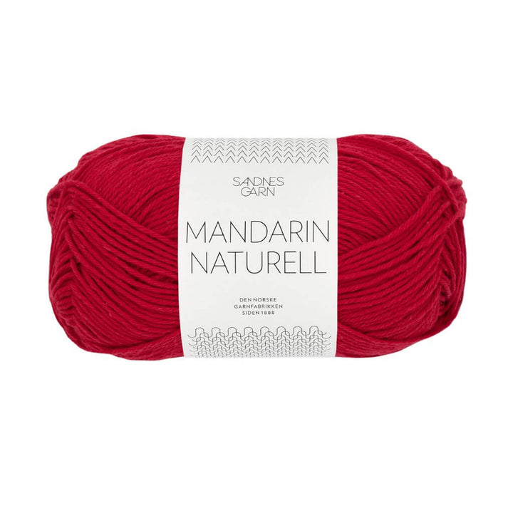 Sandnes Garn Mandarin Naturell - 50g 4219 - Rød Lieblingsgarn