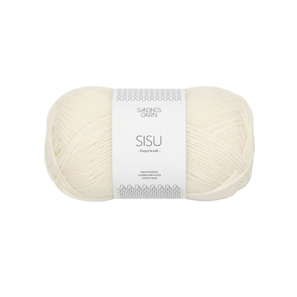 Sandnes Garn Sisu 50 g - Sockenwolle Superwash 1012 - Natur Lieblingsgarn