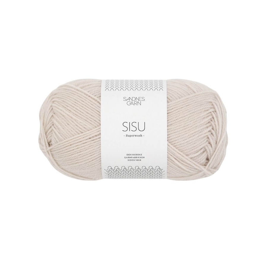 Sandnes Garn Sisu 50 g - Sockenwolle Superwash 2319 - Lys Kalk Lieblingsgarn