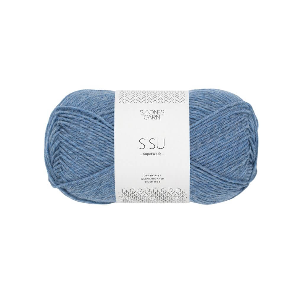 Sandnes Garn Sisu 50 g - Sockenwolle Superwash 6324 - Blåmelert Lieblingsgarn