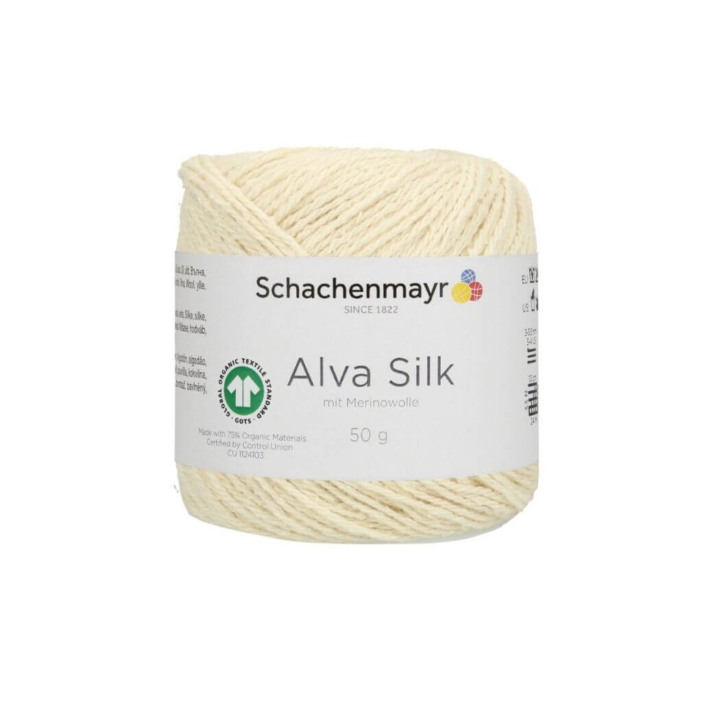 Schachenmayr Alva Silk 50g Natur Lieblingsgarn