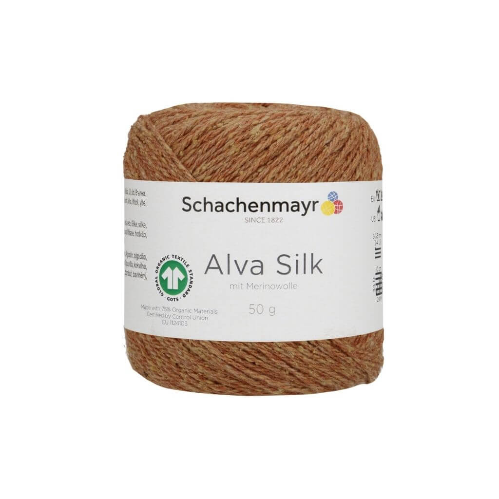 Schachenmayr Alva Silk 50g Zimt Lieblingsgarn