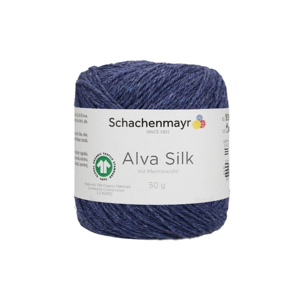 Schachenmayr Alva Silk 50g Indigo Lieblingsgarn