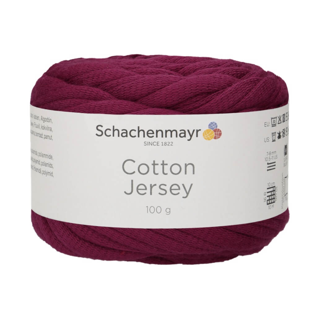 Schachenmayr Cotton Jersey 100 g - Jerseygarn 31 - Burgund Lieblingsgarn