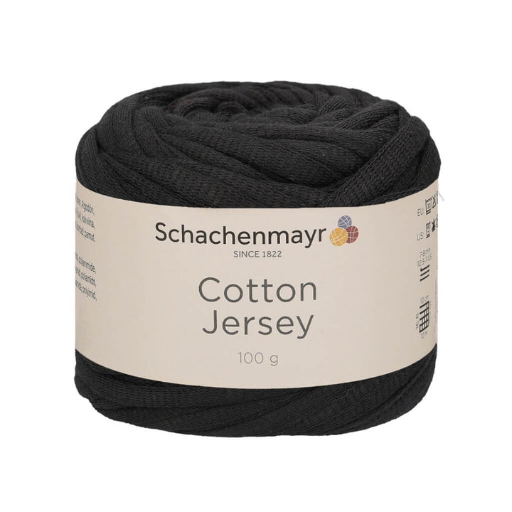 Schachenmayr Cotton Jersey 100 g - Jerseygarn 99 - Schwarz Lieblingsgarn