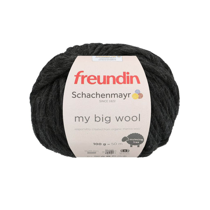 Schachenmayr Freundin - My Big Wool 98 - Anthrazit Melange Lieblingsgarn