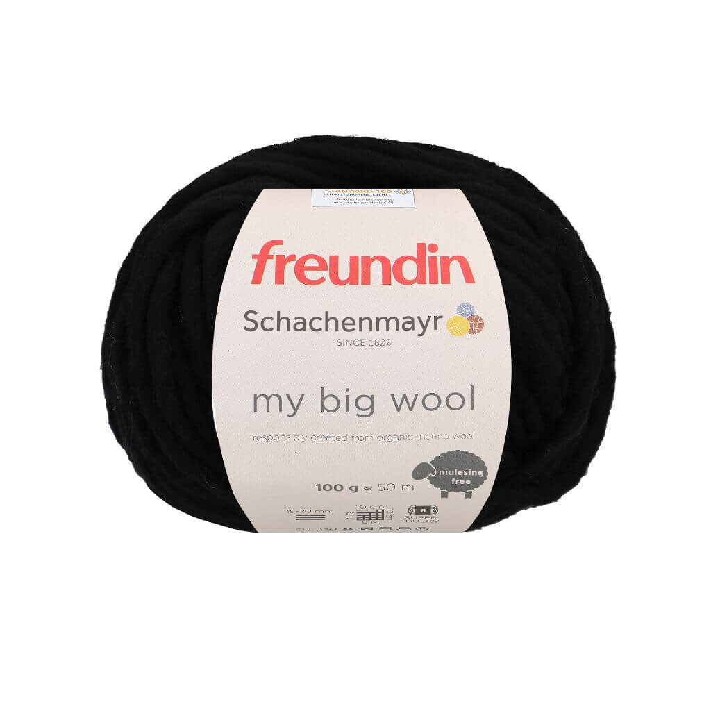 Schachenmayr Freundin - My Big Wool 99 - Black Lieblingsgarn