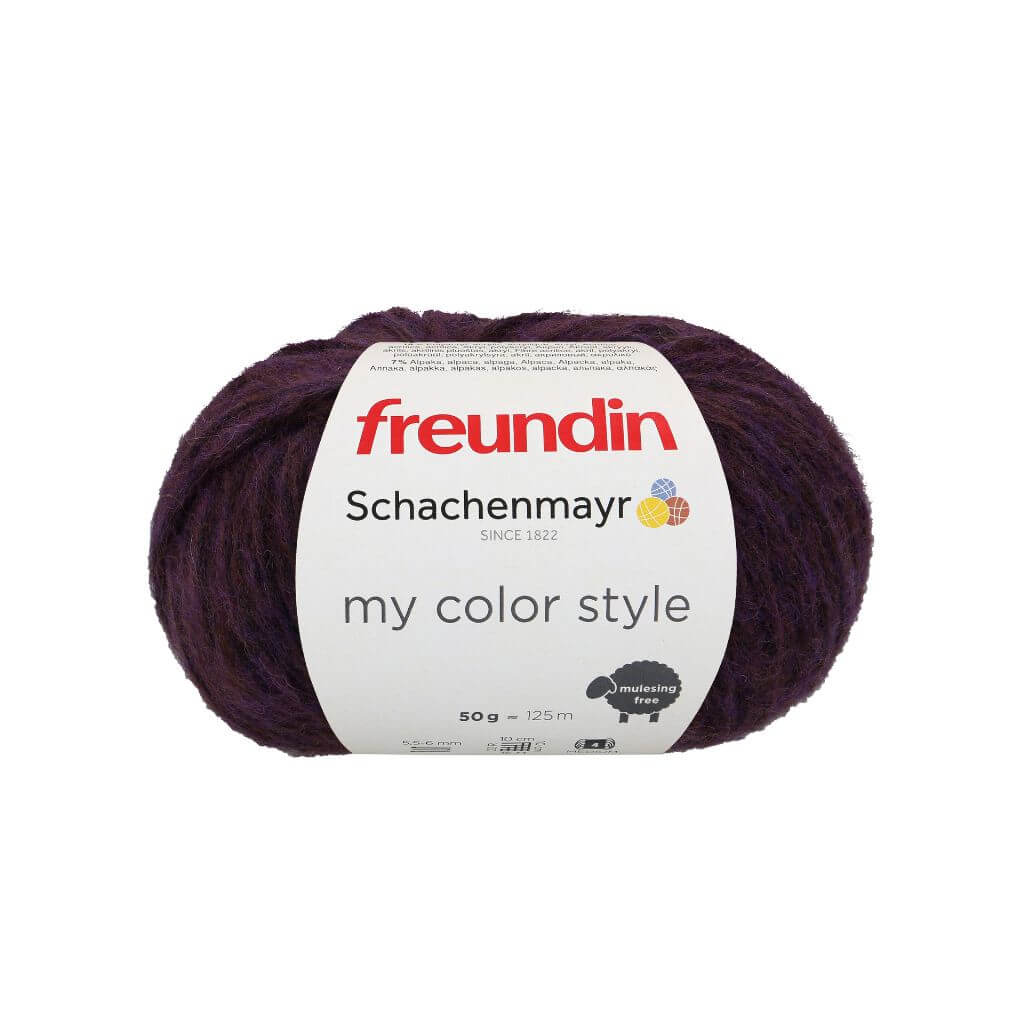 Schachenmayr Freundin - My Color Style 49 - Aubergine Lieblingsgarn