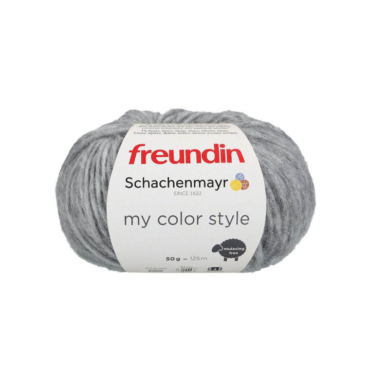 Schachenmayr Freundin - My Color Style 90 - Grey Melange Lieblingsgarn
