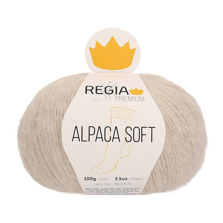 Schachenmayr Regia Premium Alpaca Soft 02 - Natur meliert Lieblingsgarn