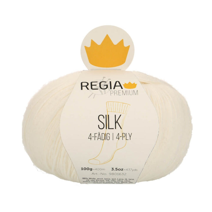Schachenmayr Regia Premium Silk 01 - Weiß Lieblingsgarn