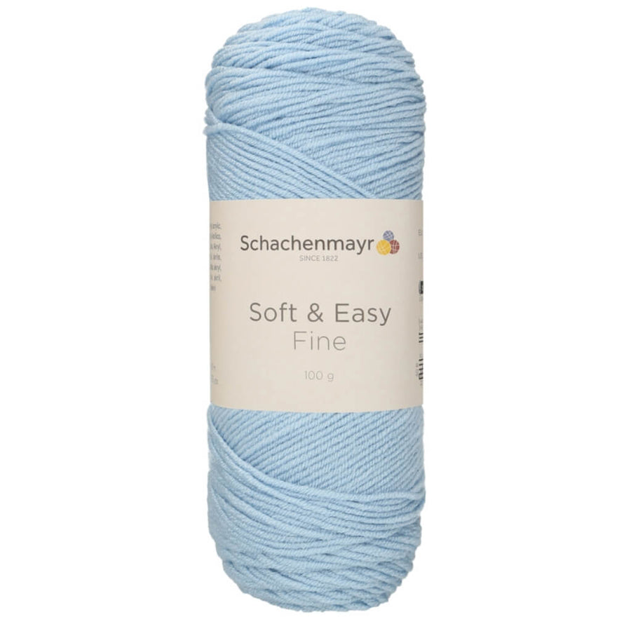 Schachenmayr Soft & Easy Fine 100 g 52 - Hellblau Lieblingsgarn