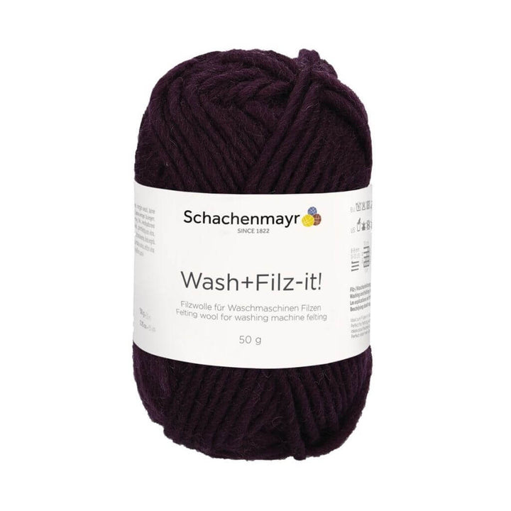 Schachenmayr Wash+Filz-it! Filzwolle 50g 45 - Burgundy Lieblingsgarn