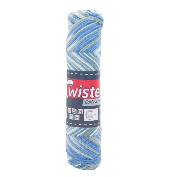 Twister Curly 8F Color 50g 106 - Natur/Grau/Jeans Lieblingsgarn