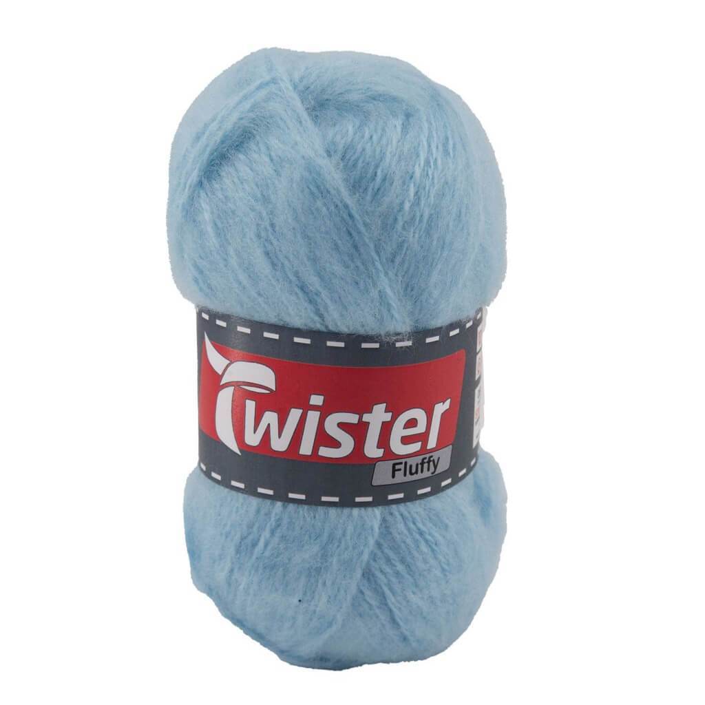 Twister Fluffy 50g - flauschige Wolle 51 - Hellblau Lieblingsgarn
