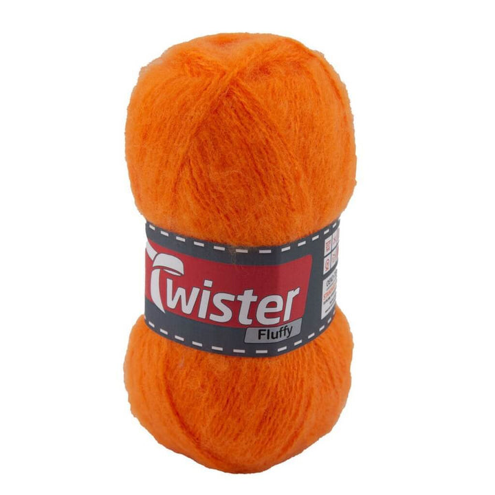Twister Fluffy 50g - flauschige Wolle 28 - Orange Lieblingsgarn