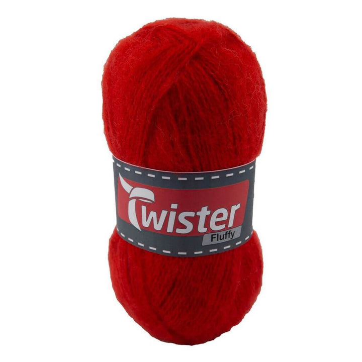 Twister Fluffy 50g - flauschige Wolle 35 - Rot Lieblingsgarn