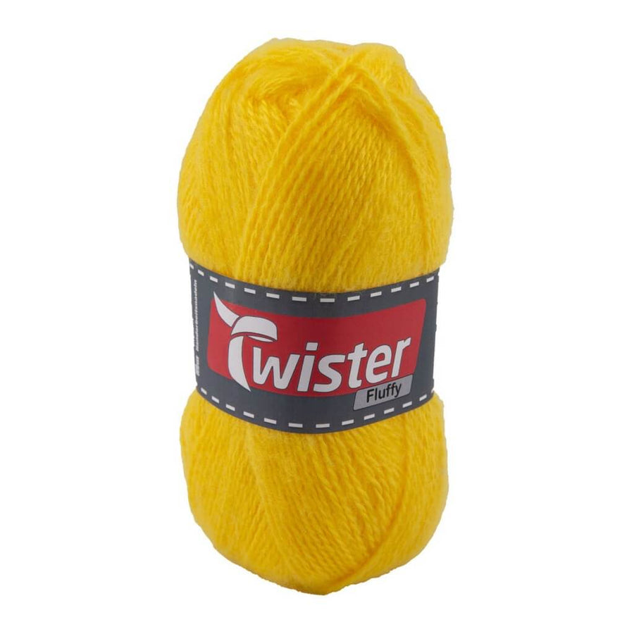 Twister Fluffy 50g - flauschige Wolle 22 - Sonnengelb Lieblingsgarn