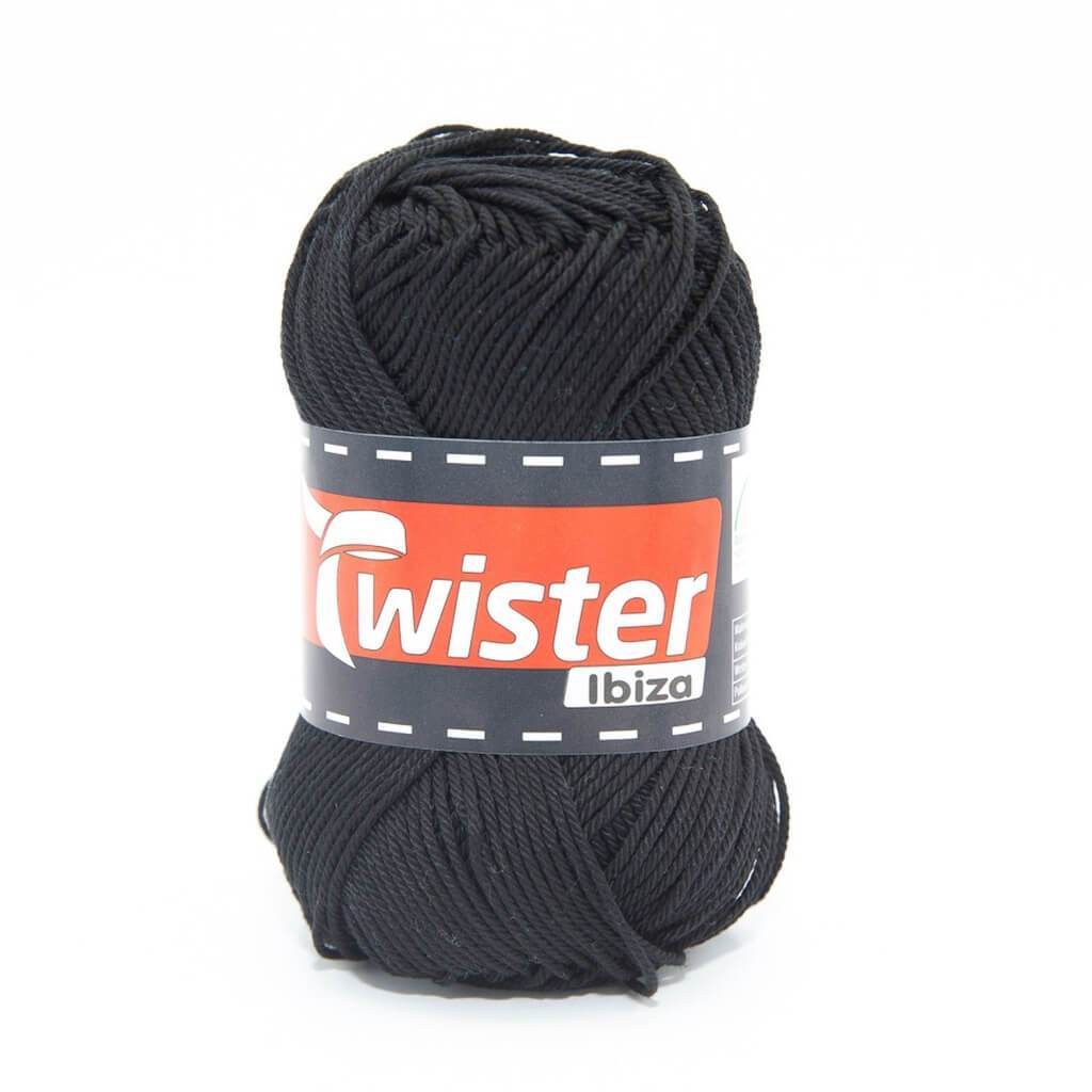 Twister Ibiza Uni 50g 90 - Schwarz Lieblingsgarn