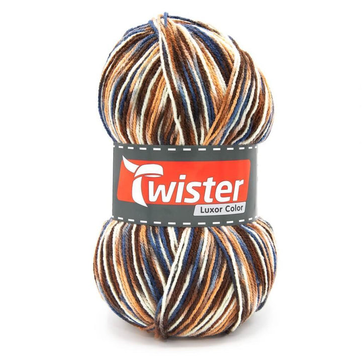 Twister Luxor Color 150g - Farbverlaufsgarn 06 - Natur/Camel/Braun Lieblingsgarn