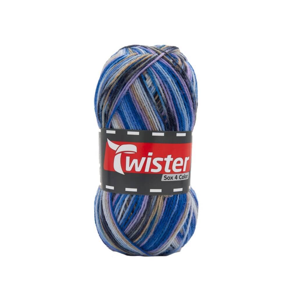 Twister Sox Color 100g - Bunte Sockenwolle 159 - Marine Multi Lieblingsgarn