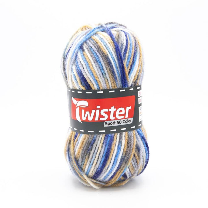 Twister Sport 50 Color 01 - Blau/Beige Lieblingsgarn