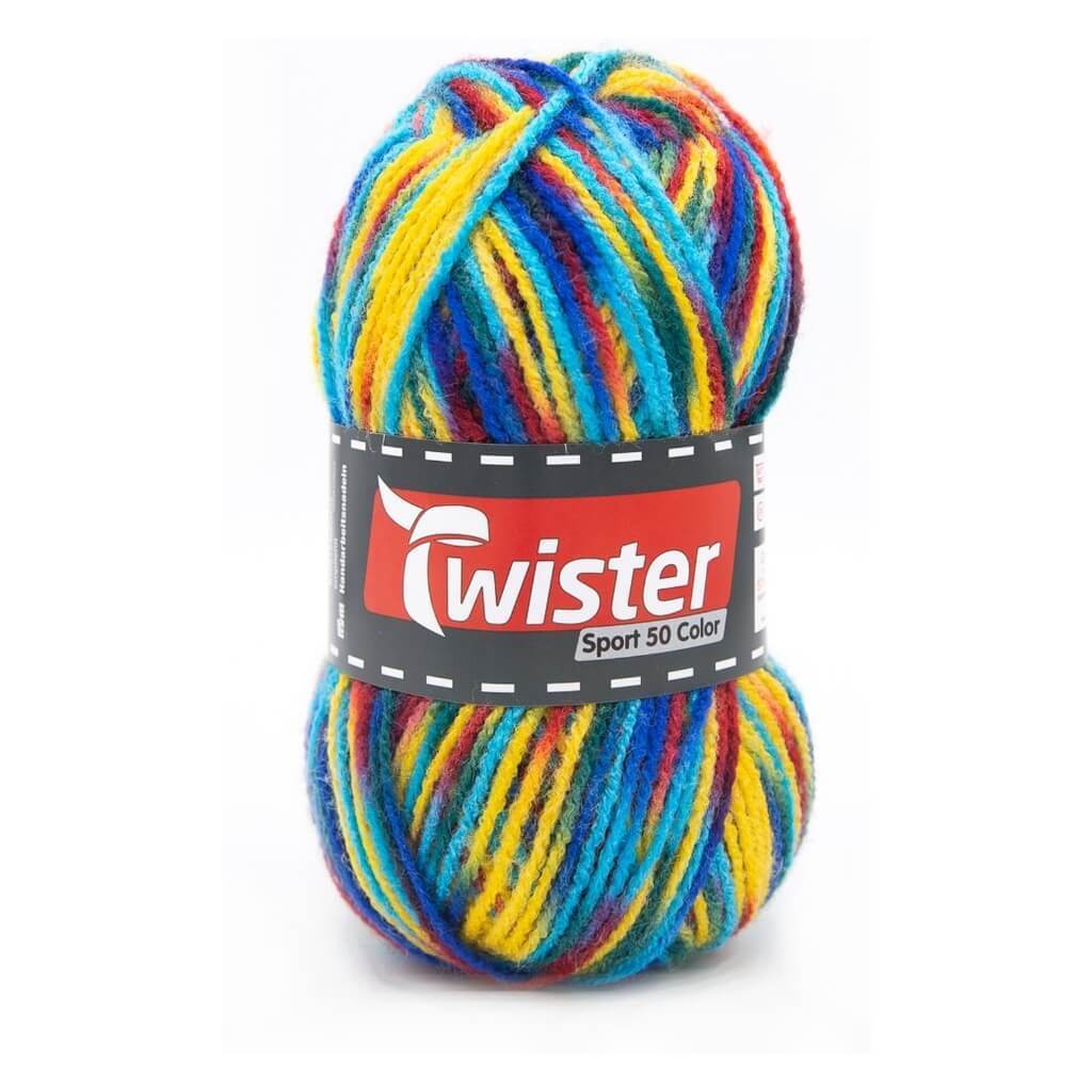 Twister Sport 50 Color 02 - Rot/Blau/Gelb Lieblingsgarn