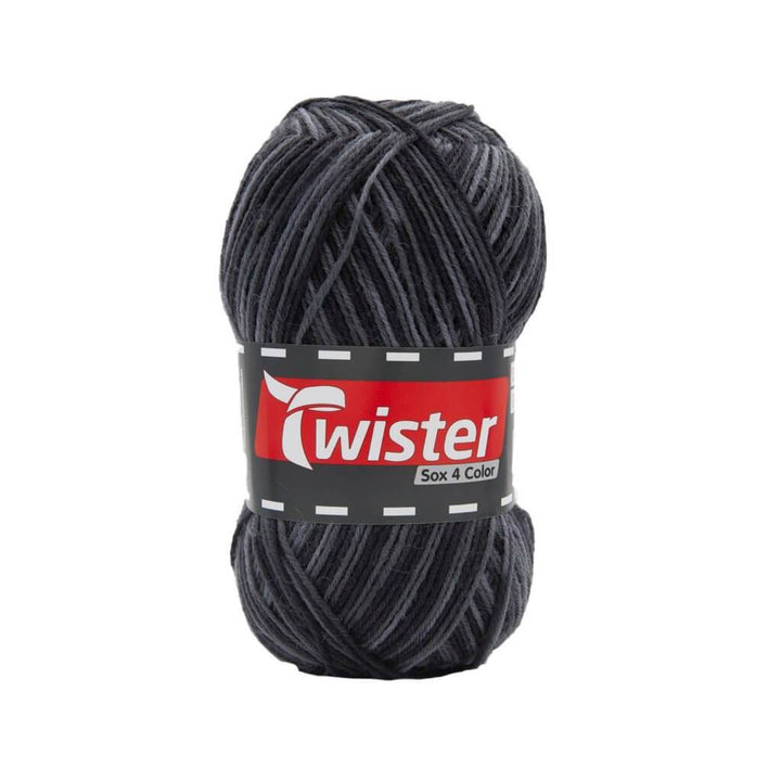 Twister Sox Color 100g - Bunte Sockenwolle 115 - Grau Multi Lieblingsgarn