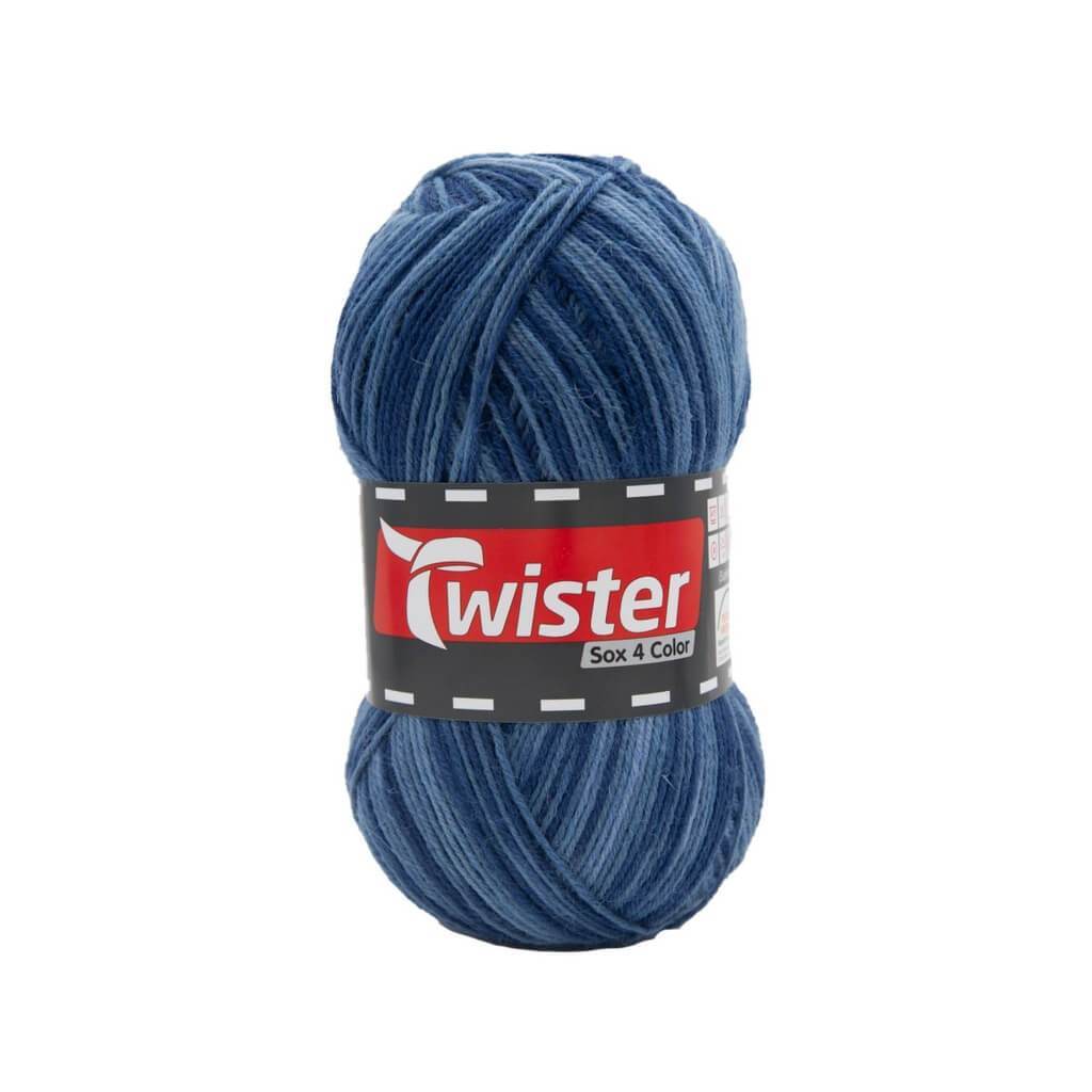 Twister Sox Color 100g - Bunte Sockenwolle 158 - D-Jeans Mult Lieblingsgarn